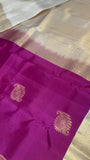 Half mix Kanjeevaram silk saree - Kanjeevaram Silk Mandir