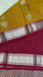 Half mix Kanjeevaram silk saree - Kanjeevaram Silk Mandir