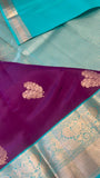 Half mix Kanjeevaram silk saree - Kanjeevaram Silk Mandir