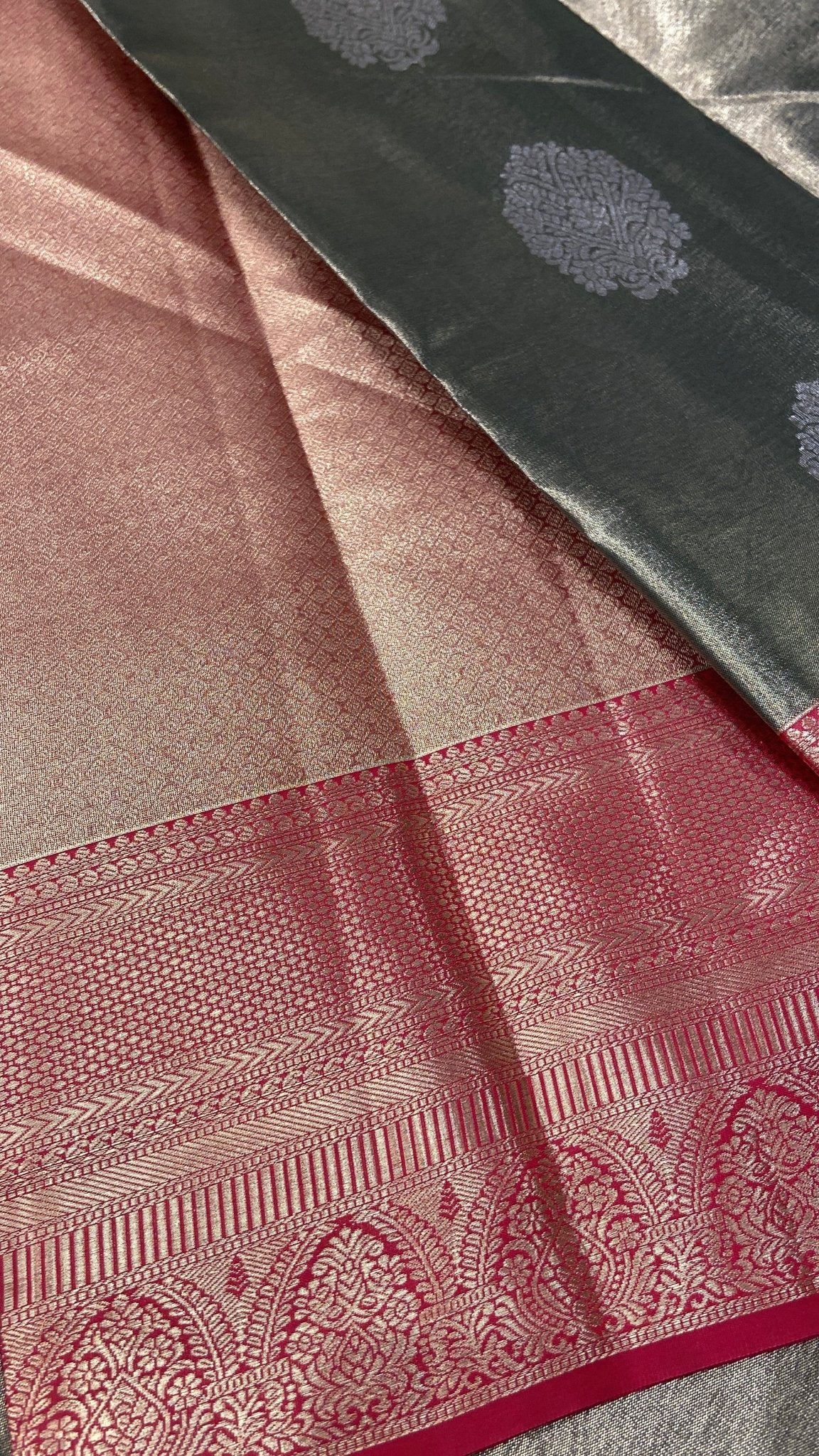 Half Mix Kanjeevaram Silk Saree - Kanjeevaram Silk Mandir