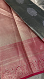 Half Mix Kanjeevaram Silk Saree - Kanjeevaram Silk Mandir