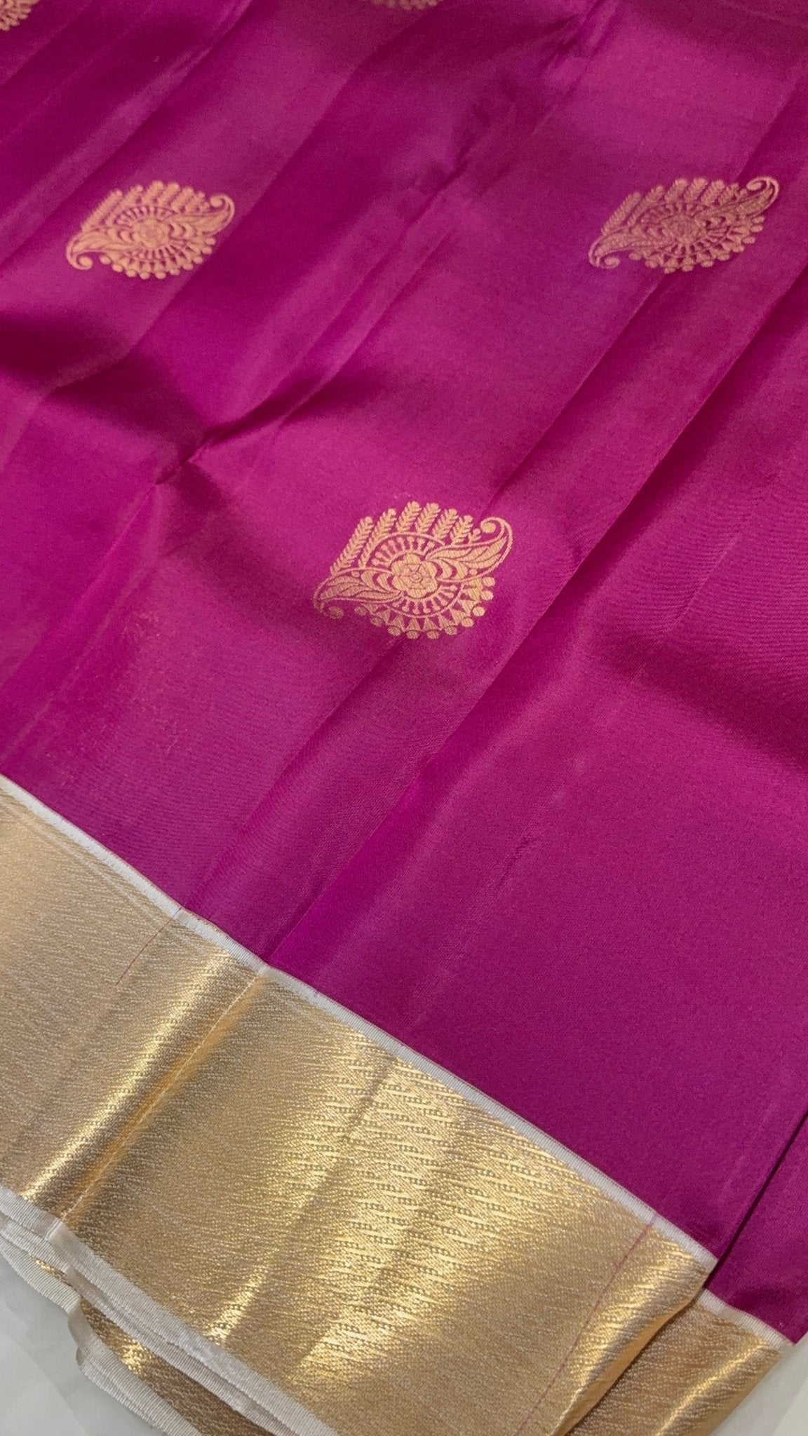 Half mix Kanjeevaram silk saree - Kanjeevaram Silk Mandir