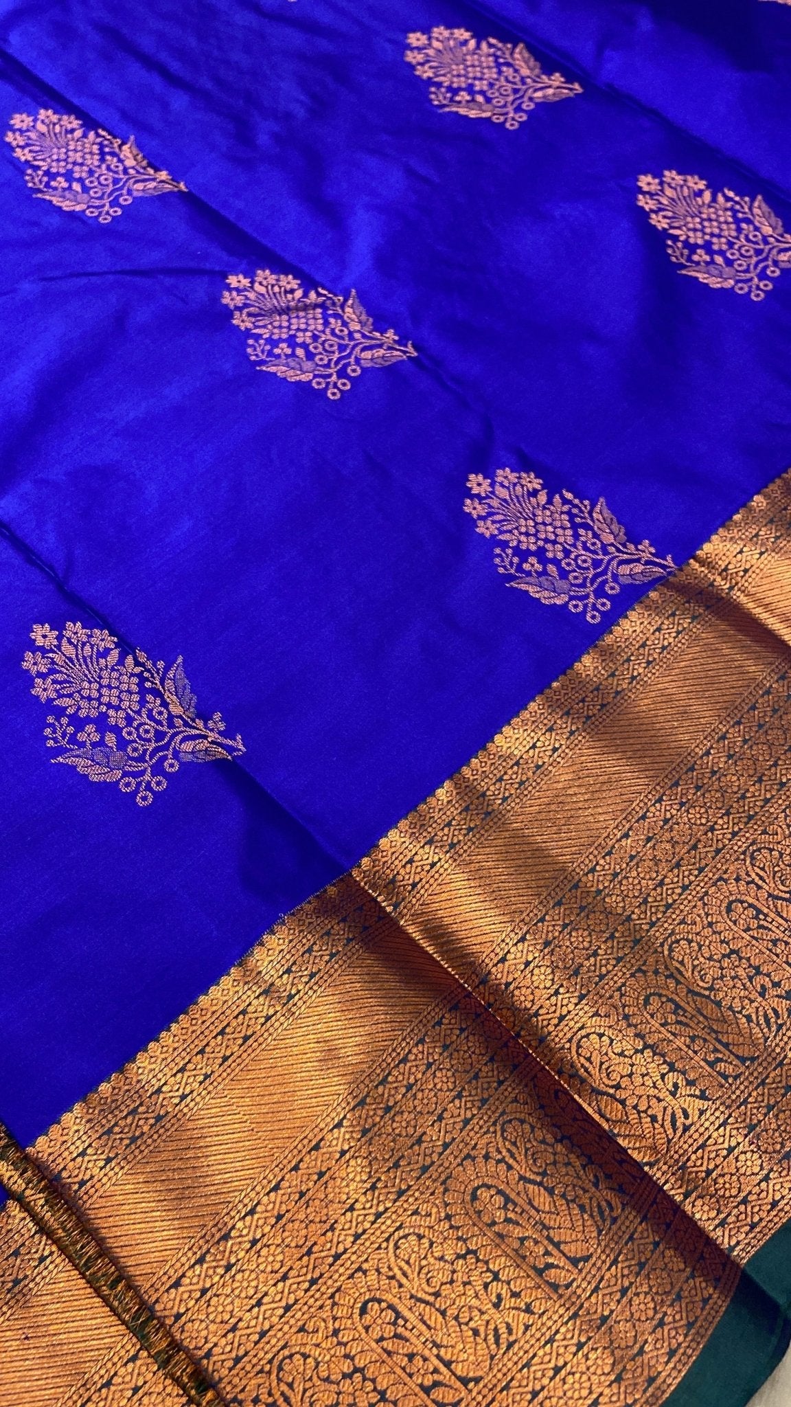 Half Mix Kanjeevaram Silk Saree - Kanjeevaram Silk Mandir