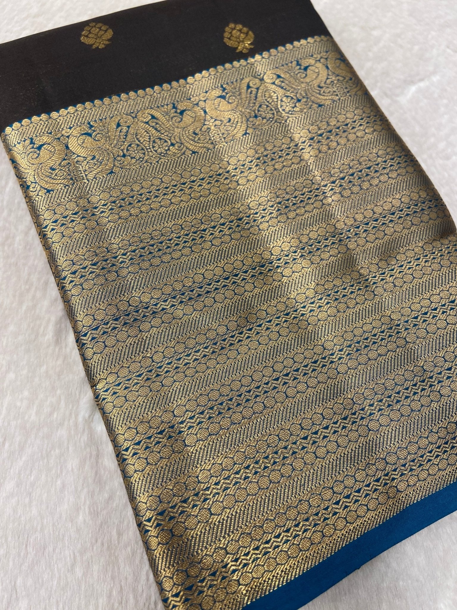 Half Mix Kanjeevaram Silk Saree - Kanjeevaram Silk Mandir