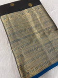 Half Mix Kanjeevaram Silk Saree - Kanjeevaram Silk Mandir