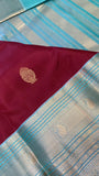 Half mix Kanjeevaram silk saree - Kanjeevaram Silk Mandir