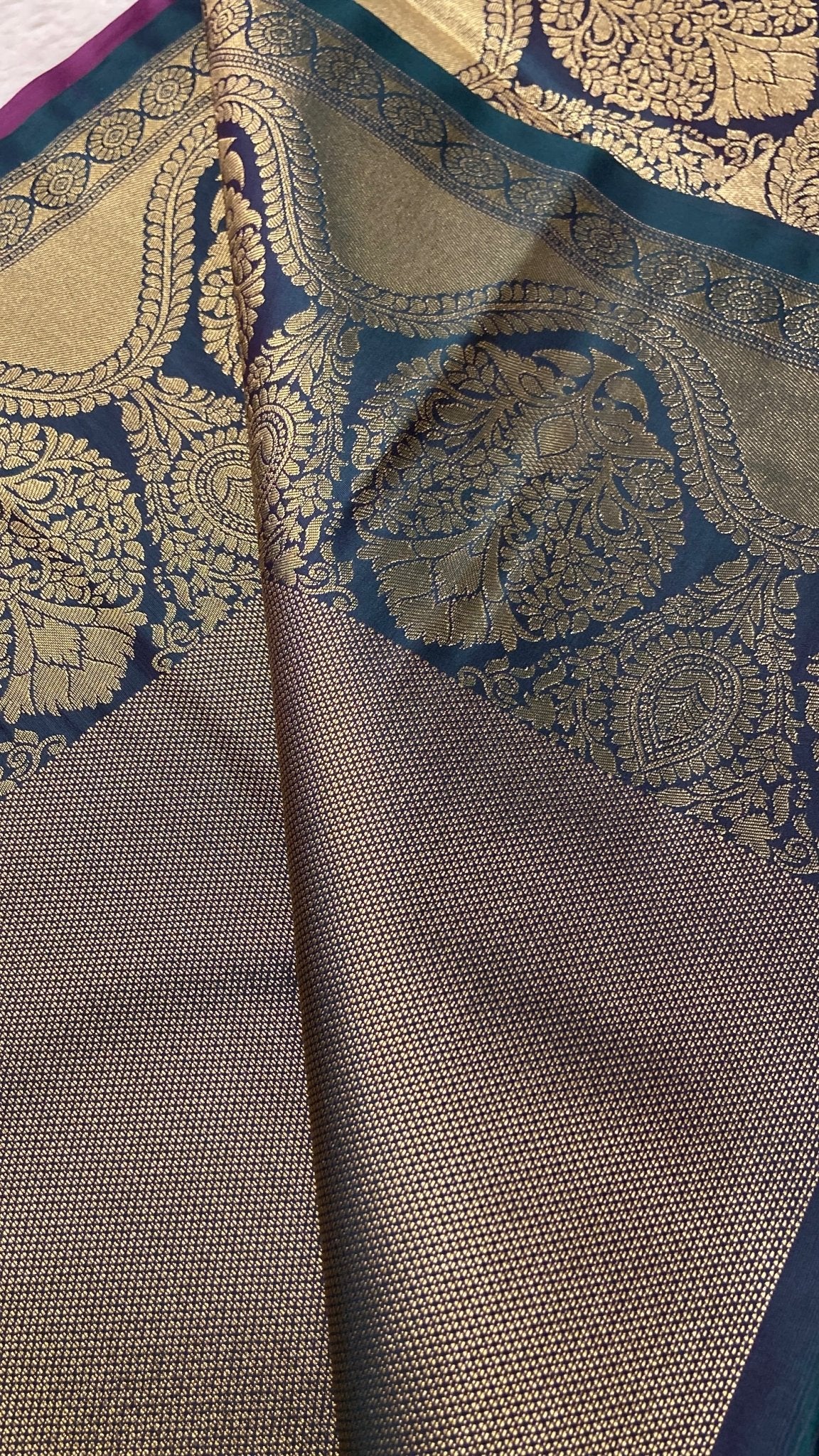 Half Mix Kanjeevaram Silk Saree - Kanjeevaram Silk Mandir