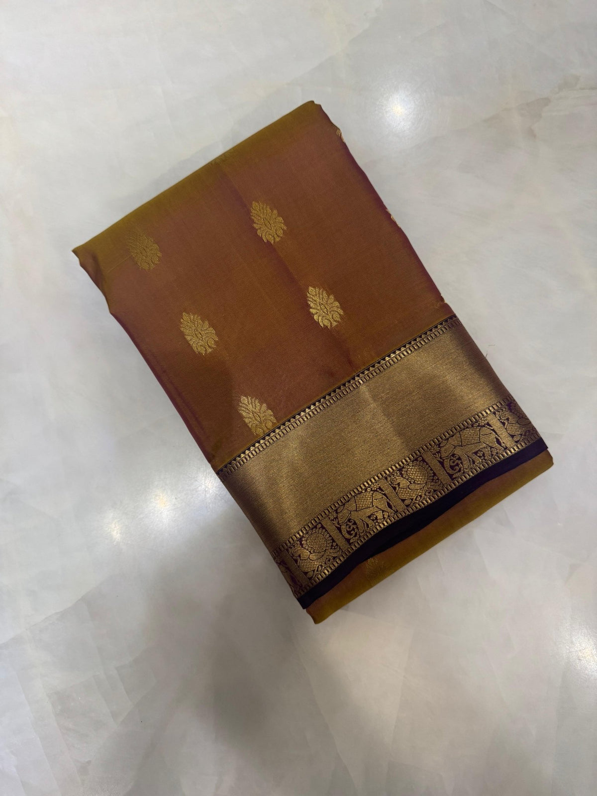 Half Mix Kanjeevaram Silk Saree - Kanjeevaram Silk Mandir