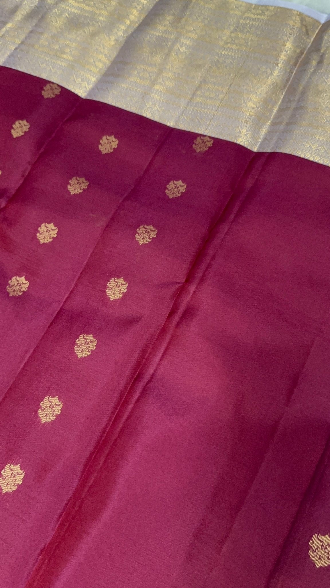 Half mix Kanjeevaram silk saree - Kanjeevaram Silk Mandir