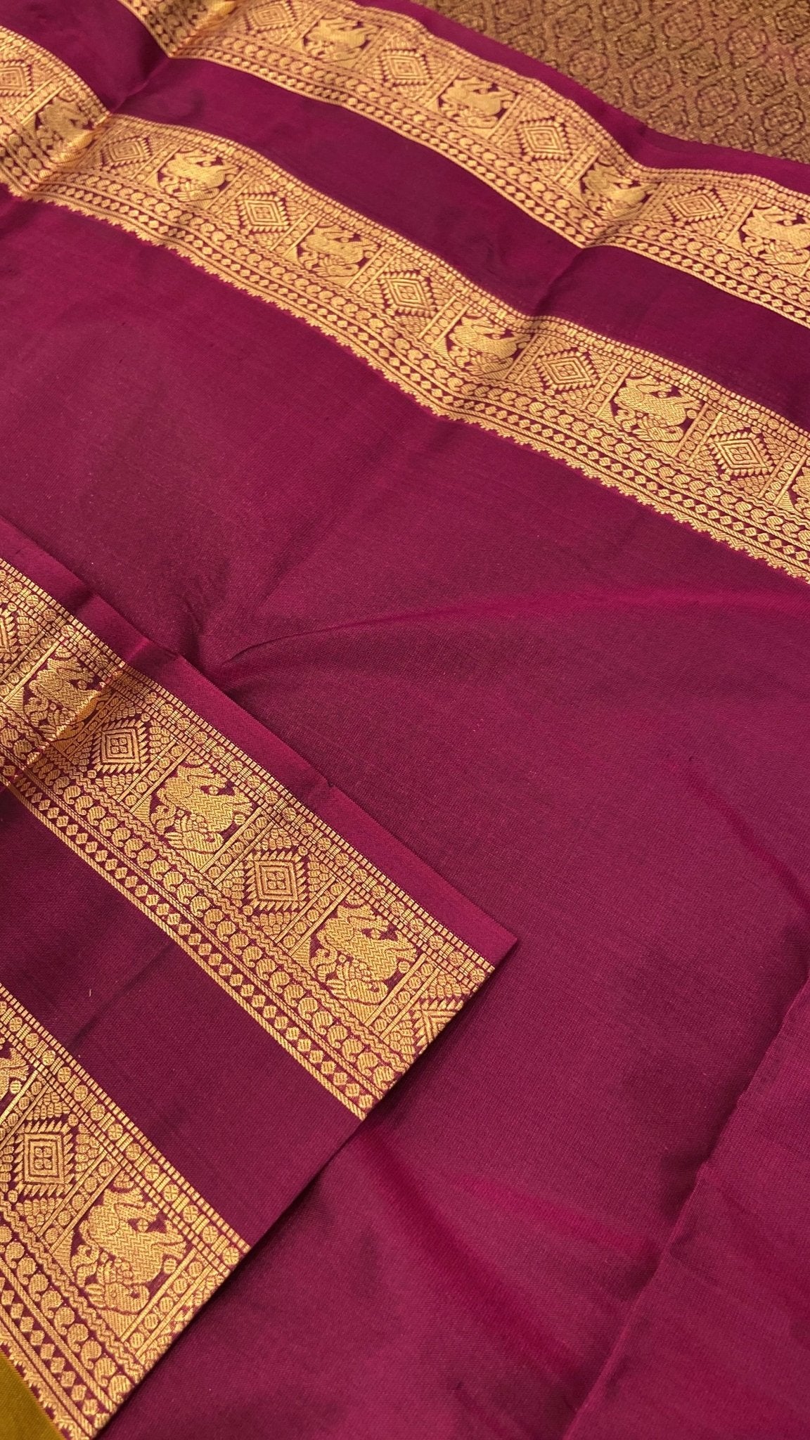 Half Mix Kanjeevaram Silk Saree - Kanjeevaram Silk Mandir