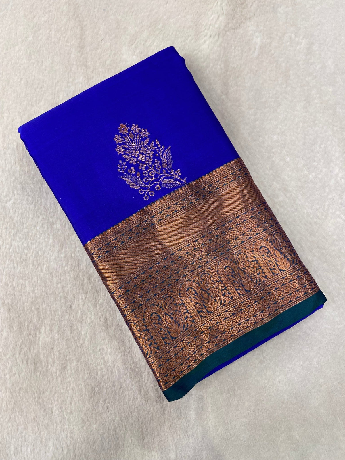 Half Mix Kanjeevaram Silk Saree - Kanjeevaram Silk Mandir