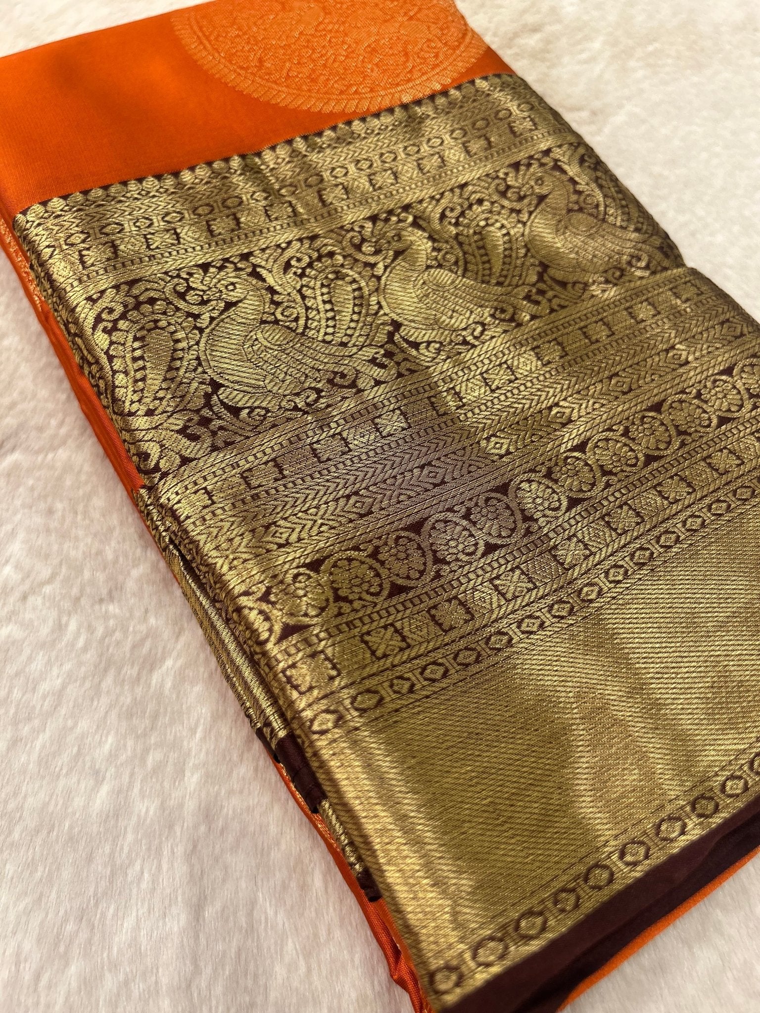 Half Mix Kanjeevaram Silk Saree - Kanjeevaram Silk Mandir