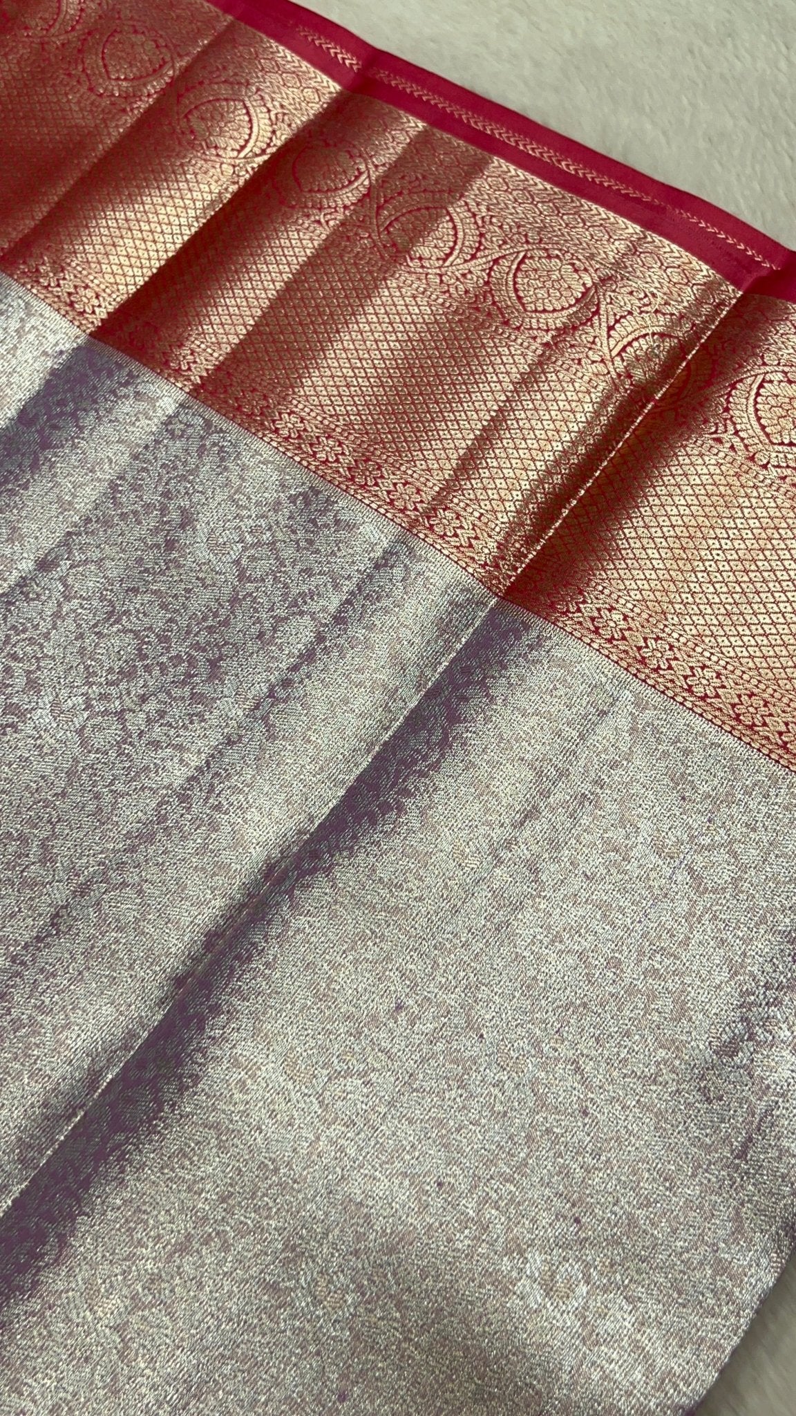 Half Mix Kanjeevaram Silk Saree - Kanjeevaram Silk Mandir