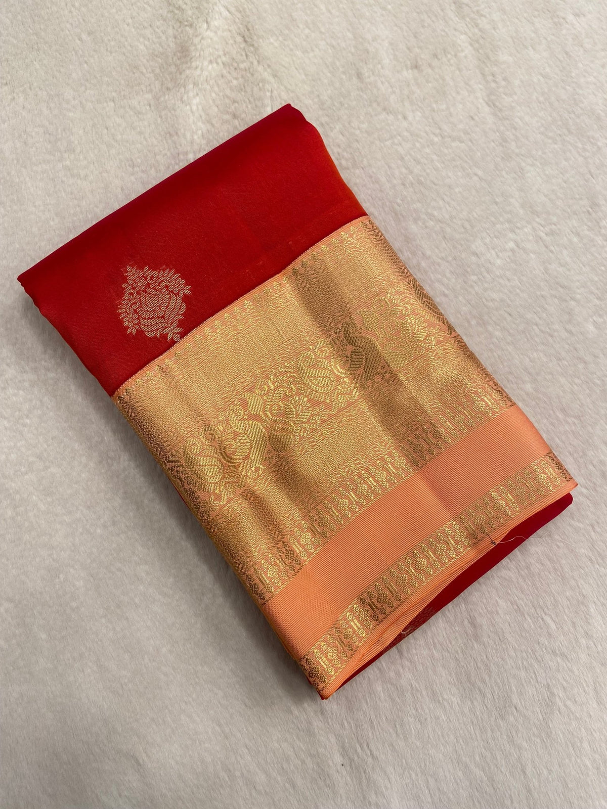 Half mix Kanjeevaram silk saree - Kanjeevaram Silk Mandir