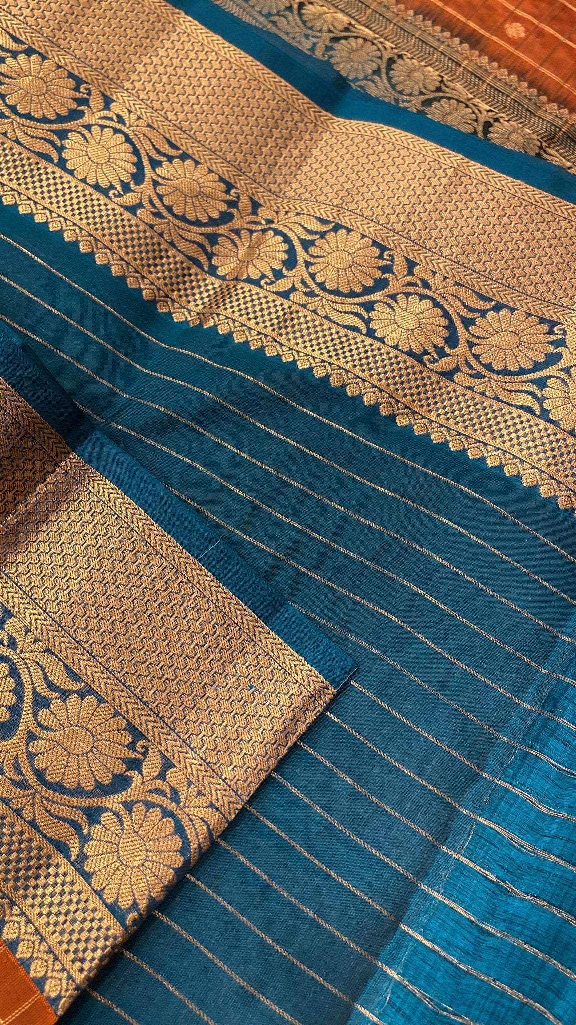 Half Mix Kanjeevaram Silk Saree - Kanjeevaram Silk Mandir
