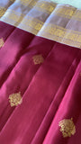 Half mix Kanjeevaram silk saree - Kanjeevaram Silk Mandir