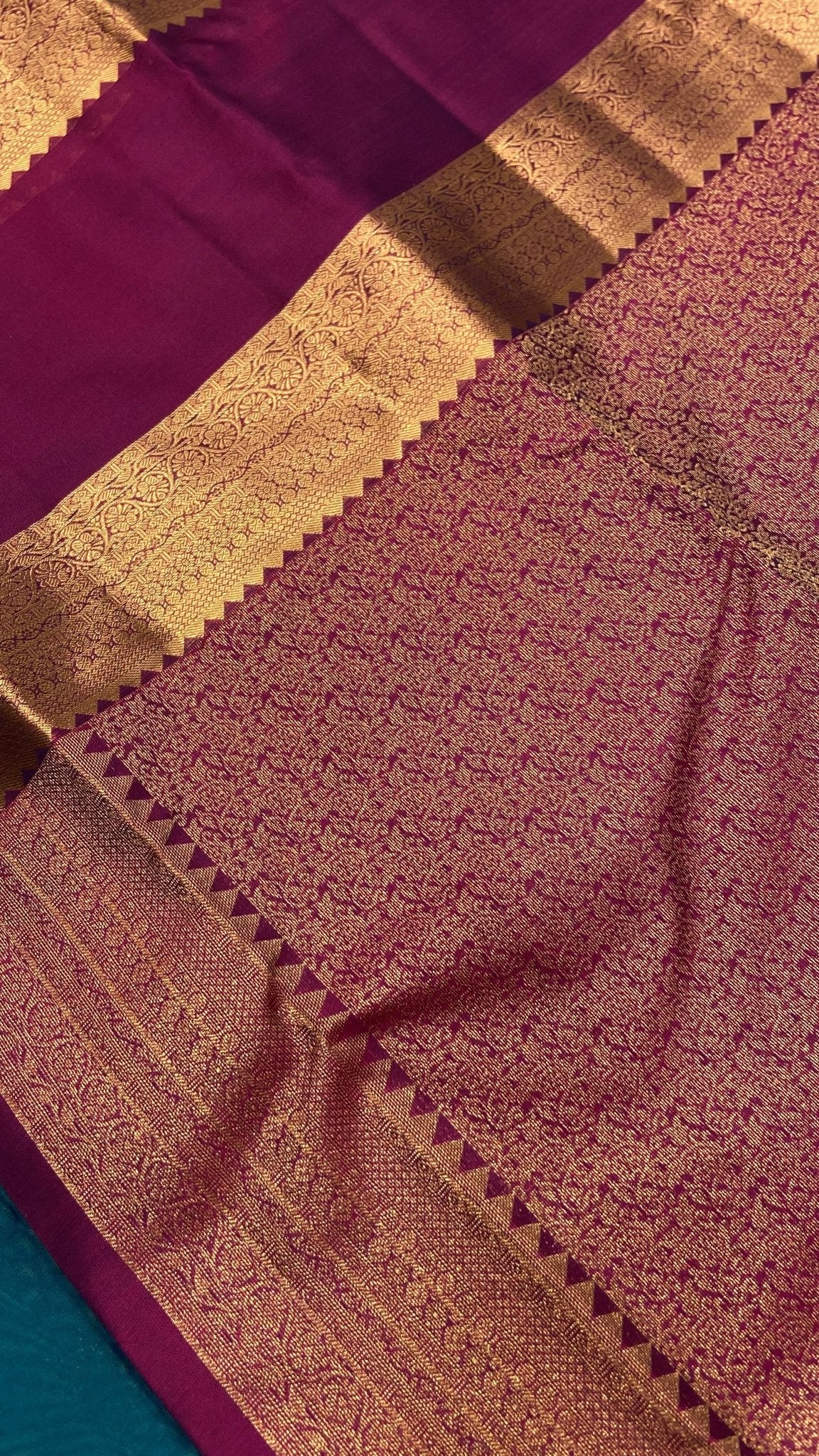 Half Mix Kanjeevaram Silk Saree - Kanjeevaram Silk Mandir