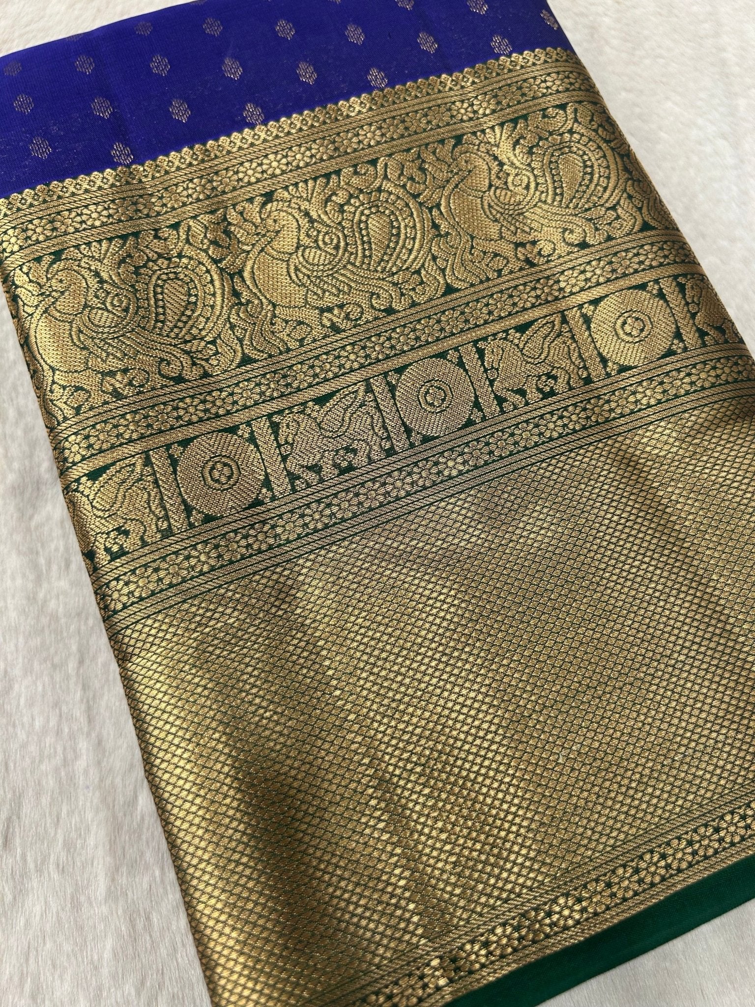 Half Mix Kanjeevaram Silk Saree - Kanjeevaram Silk Mandir