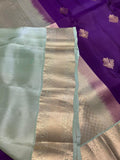 Half Mix Kanjeevaram Silk Saree - Kanjeevaram Silk Mandir