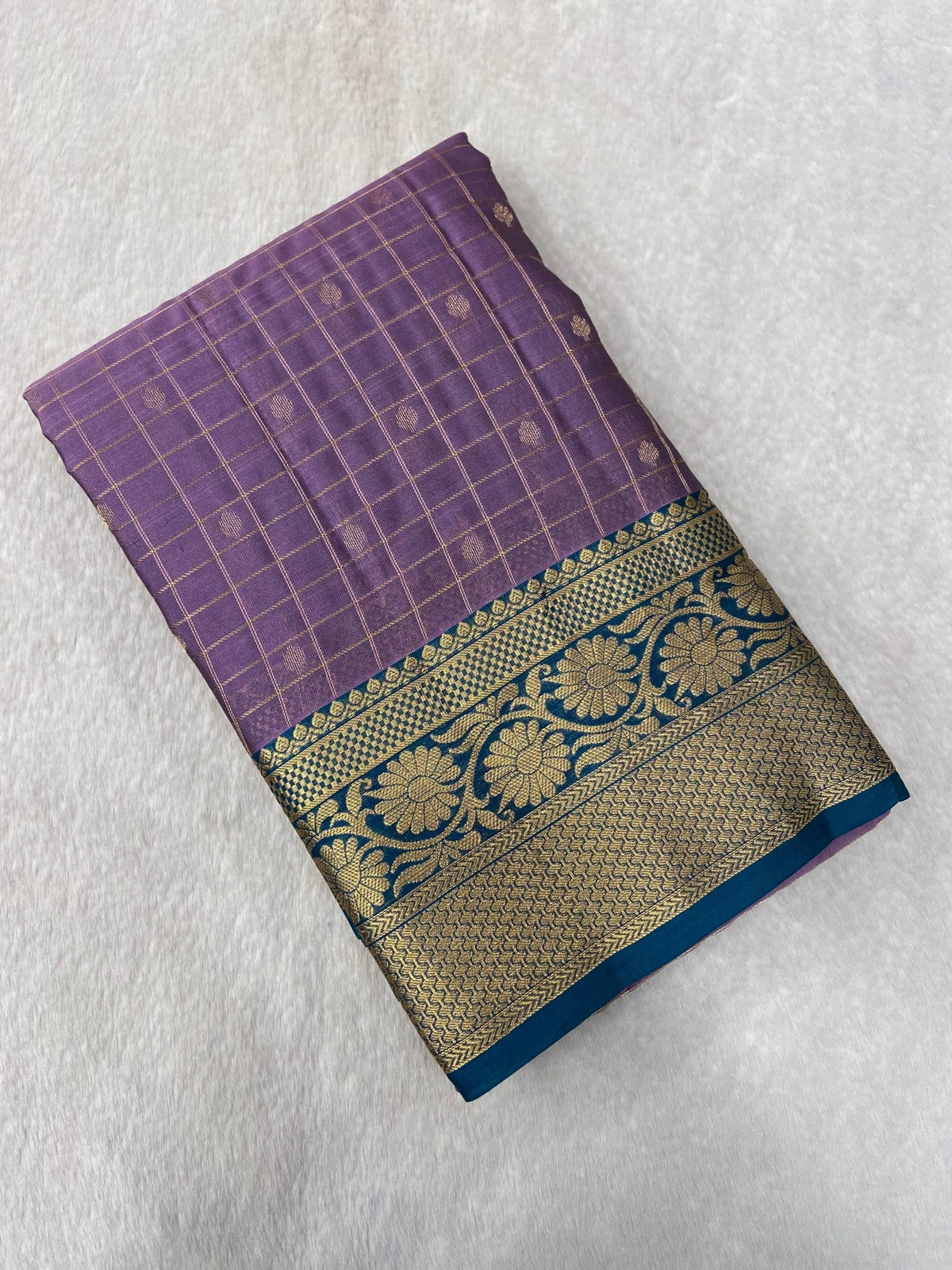 Half Mix Kanjeevaram Silk Saree - Kanjeevaram Silk Mandir