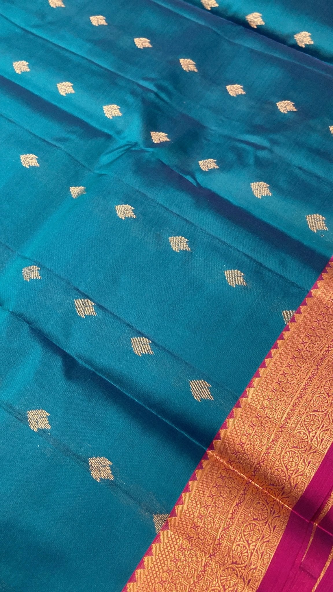 Half Mix Kanjeevaram Silk Saree - Kanjeevaram Silk Mandir