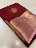 Half mix Kanjeevaram silk saree - Kanjeevaram Silk Mandir