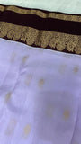 Half mix Kanjeevaram silk saree - Kanjeevaram Silk Mandir