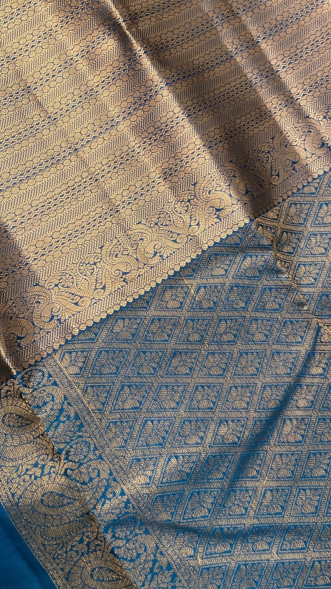 Half Mix Kanjeevaram Silk Saree - Kanjeevaram Silk Mandir