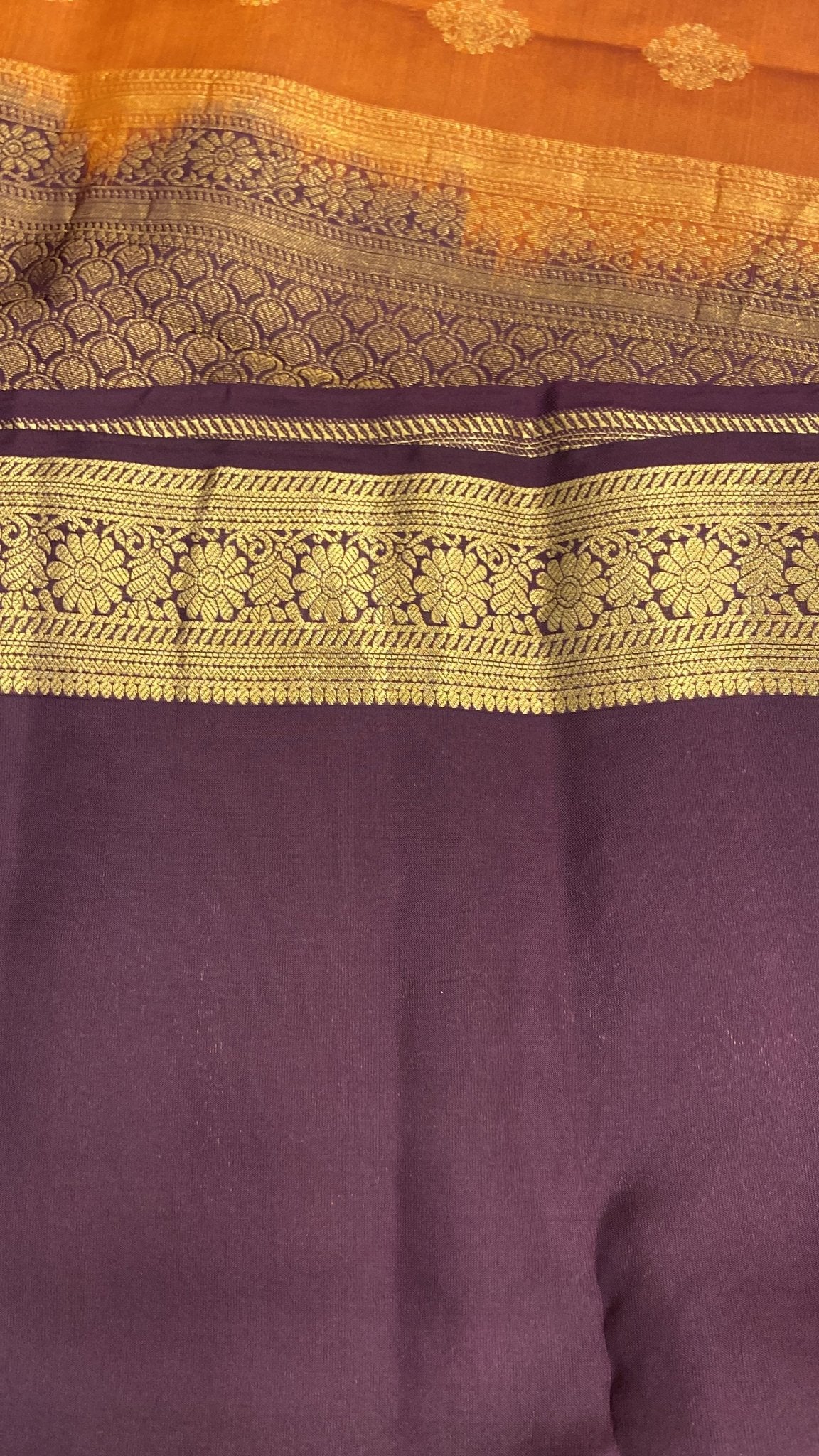 Half Mix Kanjeevaram Silk Saree🌼 - Kanjeevaram Silk Mandir