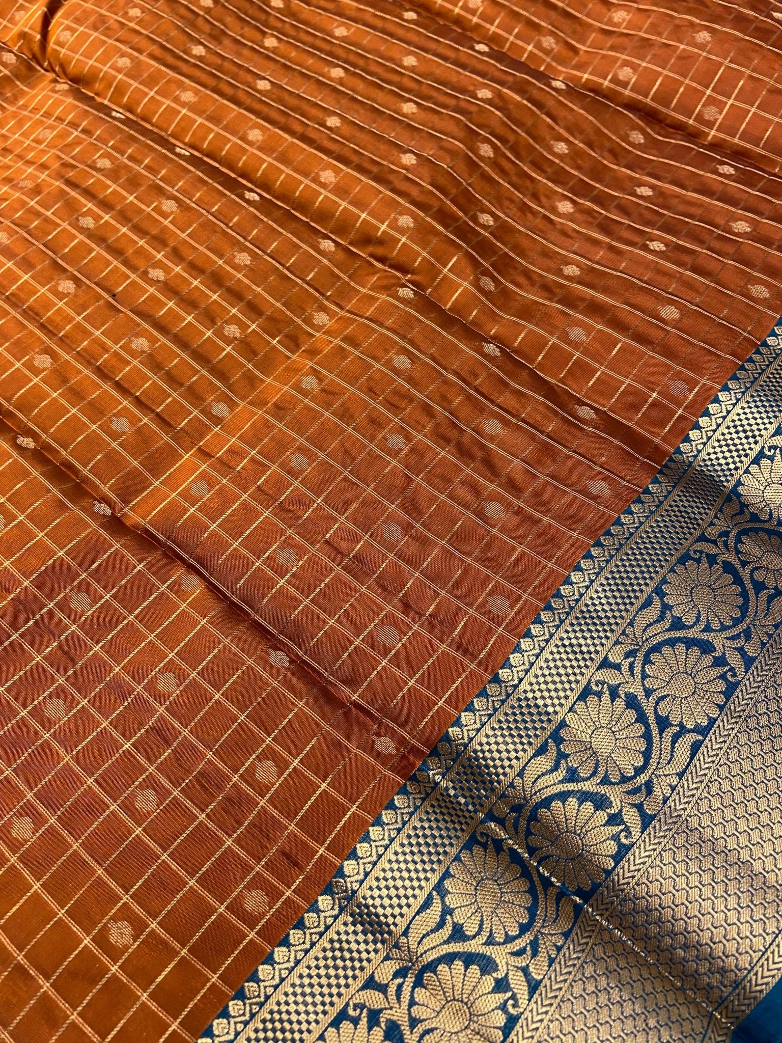 Half Mix Kanjeevaram Silk Saree - Kanjeevaram Silk Mandir