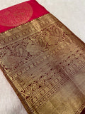 Half mix Kanjeevaram silk saree - Kanjeevaram Silk Mandir
