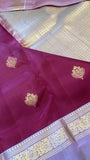 Half mix Kanjeevaram silk saree - Kanjeevaram Silk Mandir