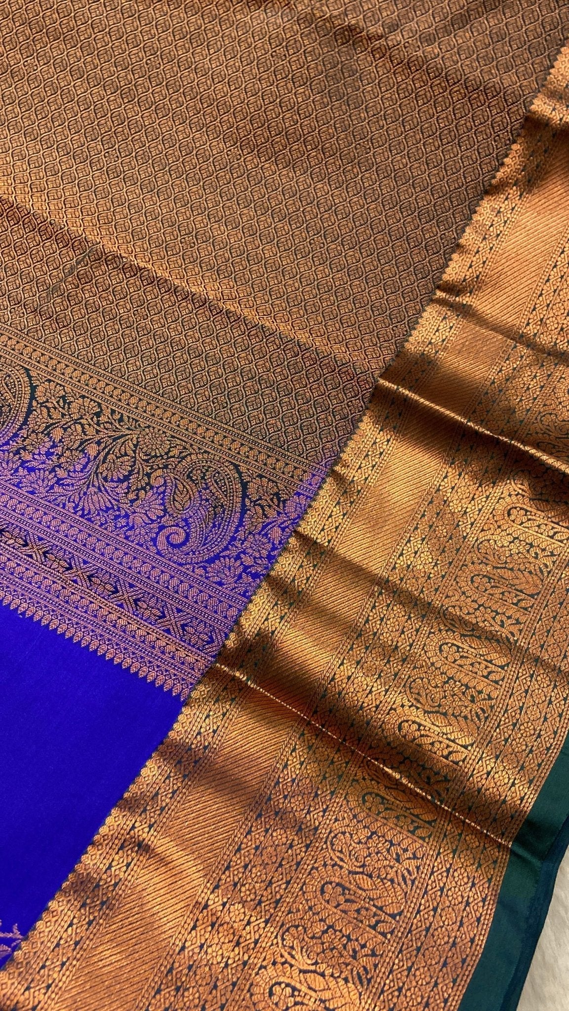 Half Mix Kanjeevaram Silk Saree - Kanjeevaram Silk Mandir