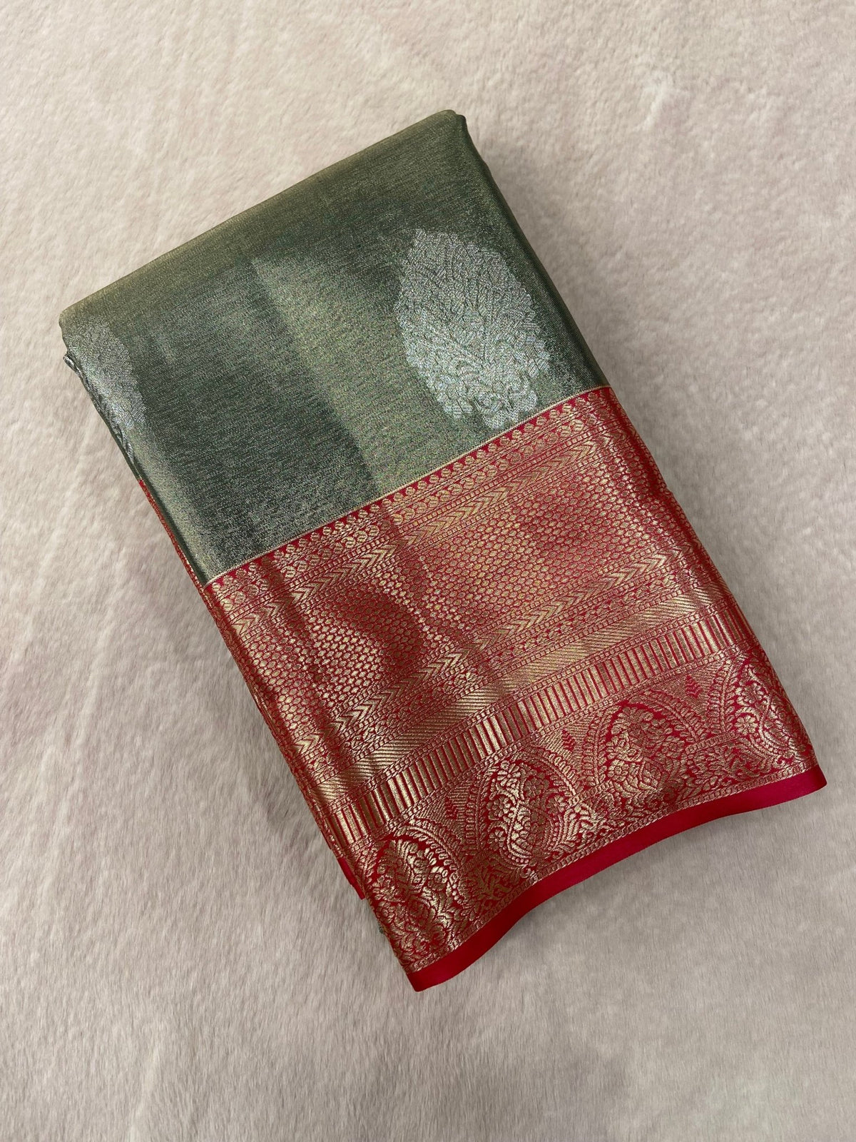 Half Mix Kanjeevaram Silk Saree - Kanjeevaram Silk Mandir