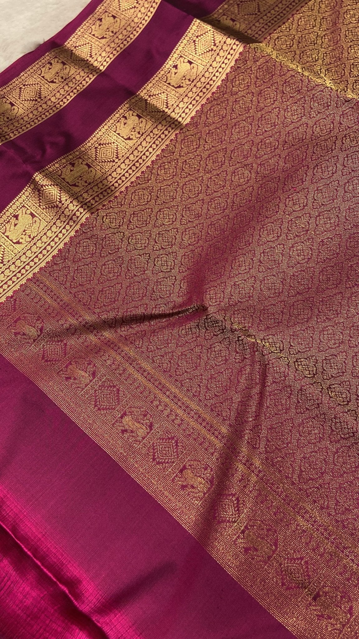 Half Mix Kanjeevaram Silk Saree - Kanjeevaram Silk Mandir