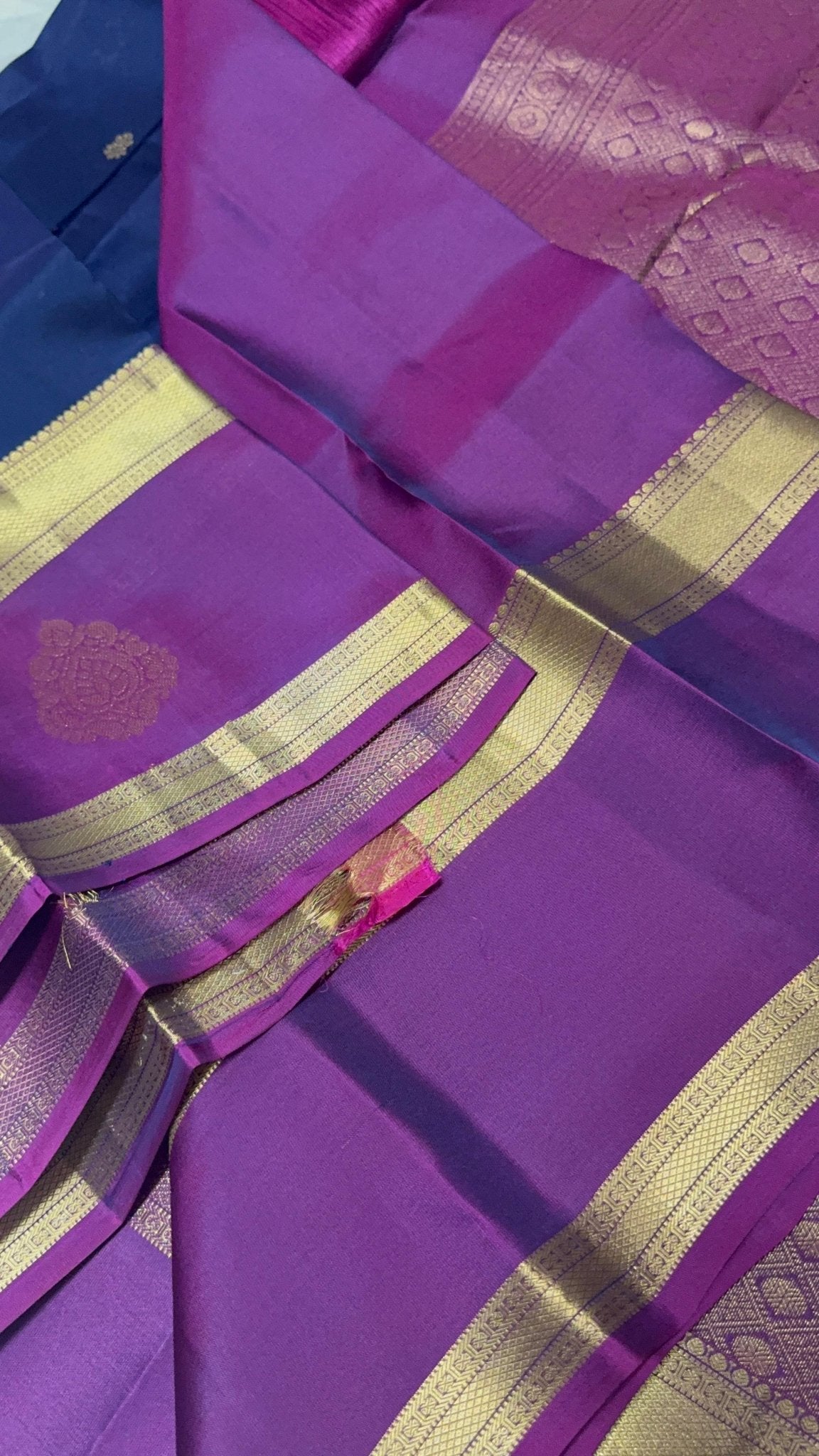 Half mix Kanjeevaram silk saree - Kanjeevaram Silk Mandir