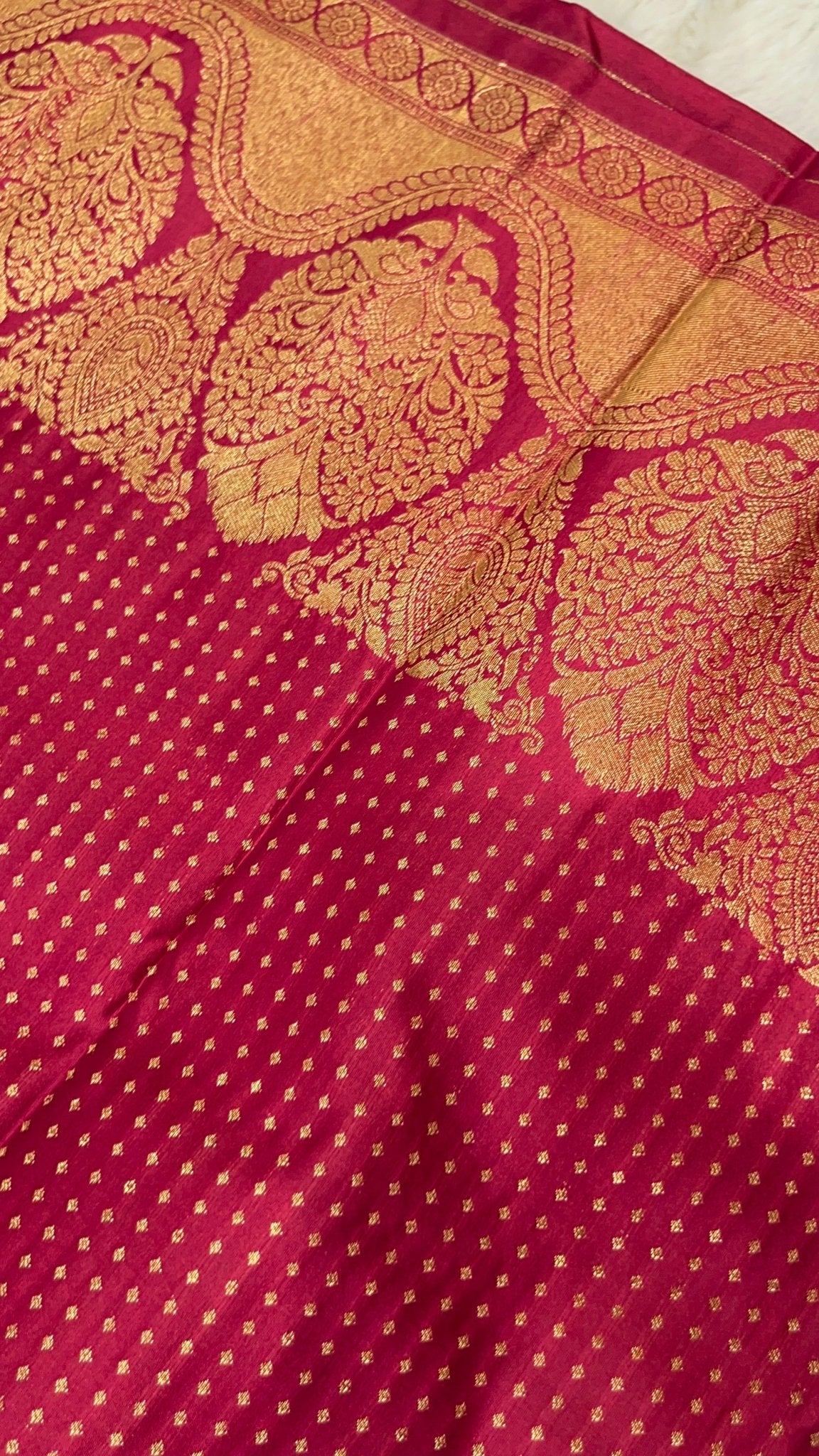 Half Mix Kanjeevaram Silk Saree - Kanjeevaram Silk Mandir