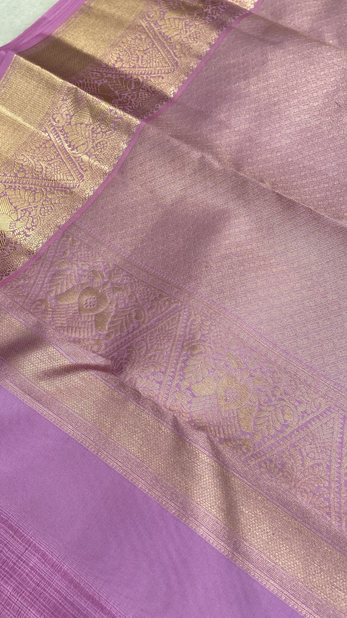 Half mix Kanjeevaram silk saree - Kanjeevaram Silk Mandir