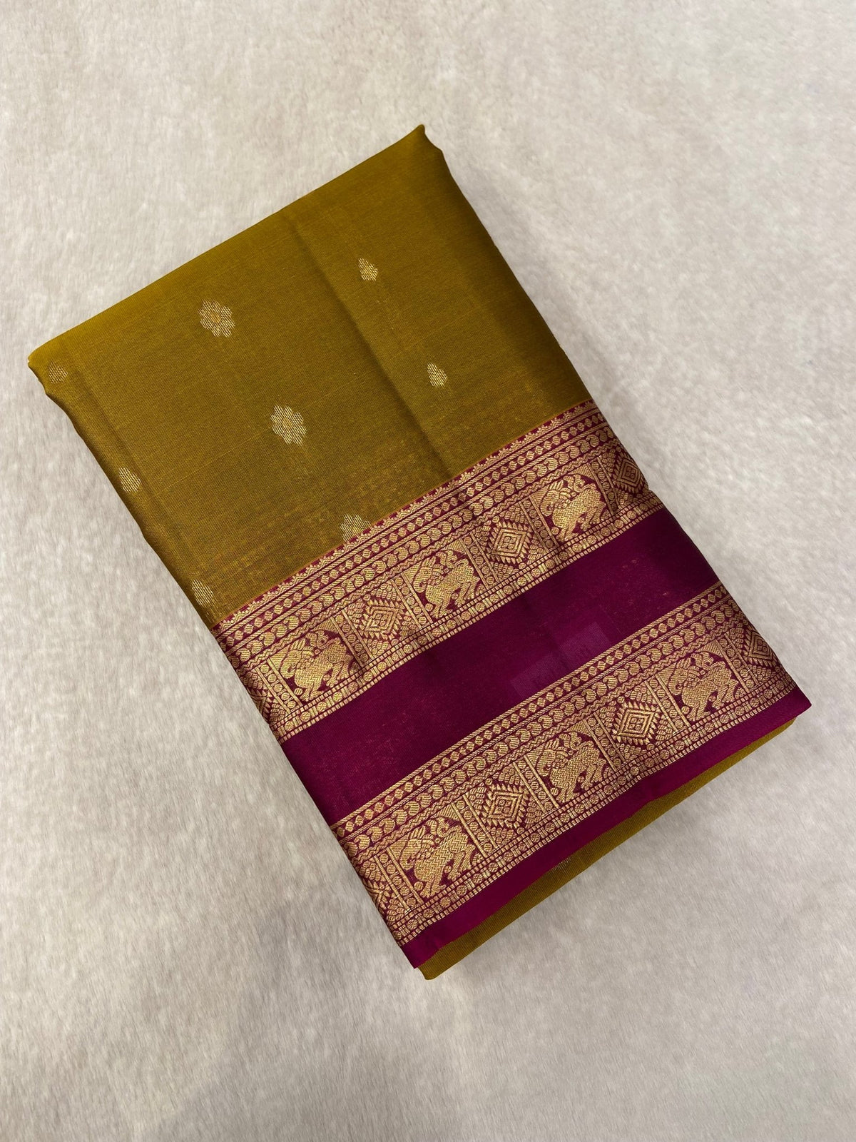 Half Mix Kanjeevaram Silk Saree - Kanjeevaram Silk Mandir