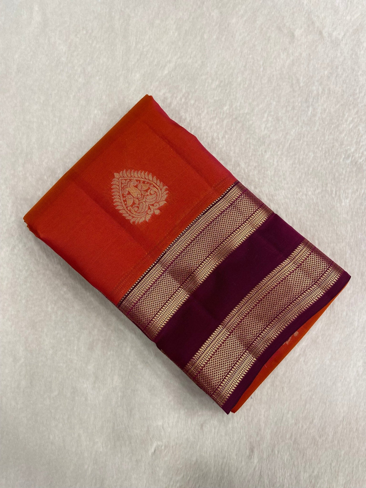 Half Mix Kanjeevaram Silk Saree - Kanjeevaram Silk Mandir