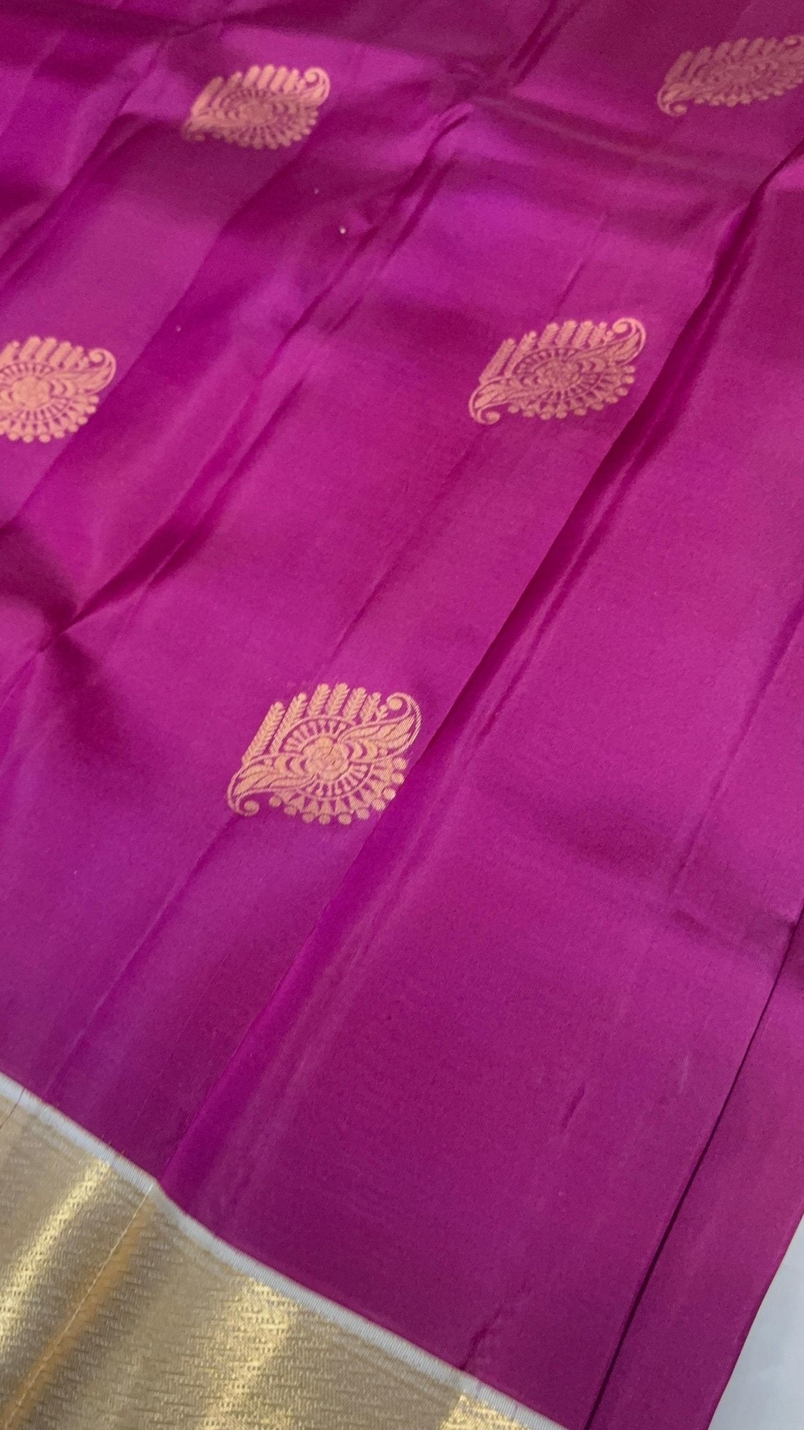 Half mix Kanjeevaram silk saree - Kanjeevaram Silk Mandir