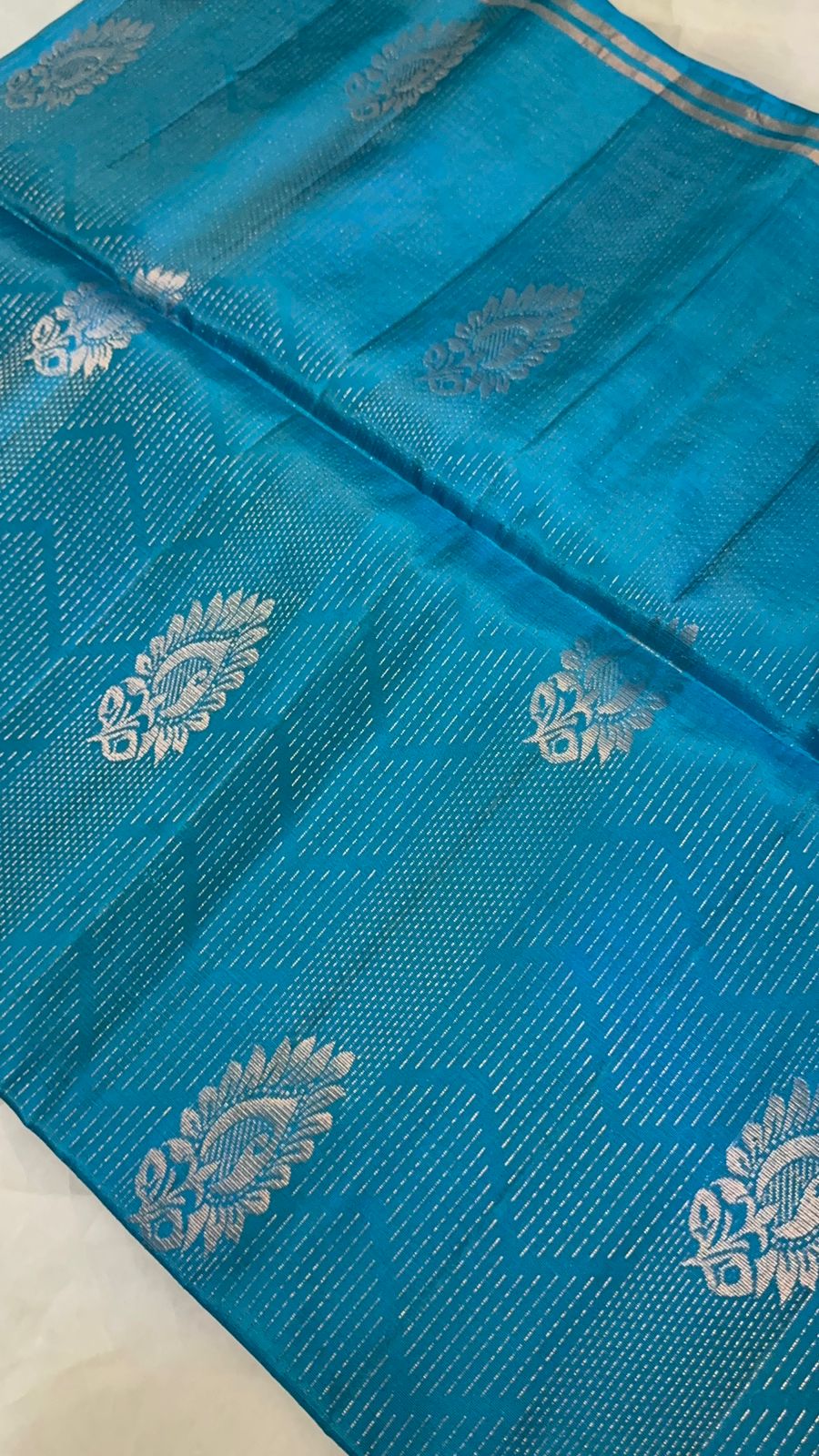 Half mix Kanjeevaram Soft silk saree - Kanjeevaram Silk Mandir