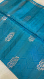 Half mix Kanjeevaram Soft silk saree - Kanjeevaram Silk Mandir
