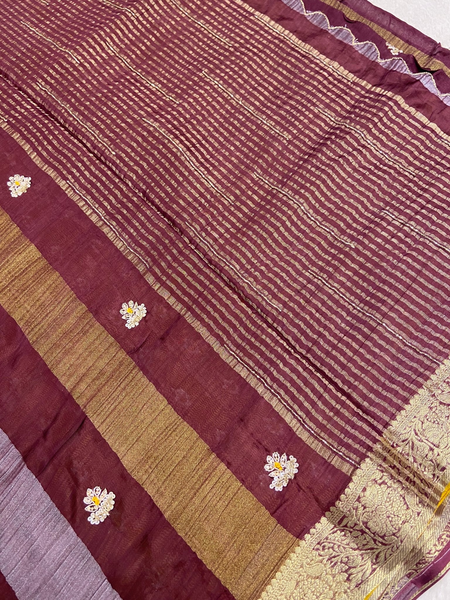 HO Patta silk saree with zardosi work - Kanjeevaram Silk Mandir