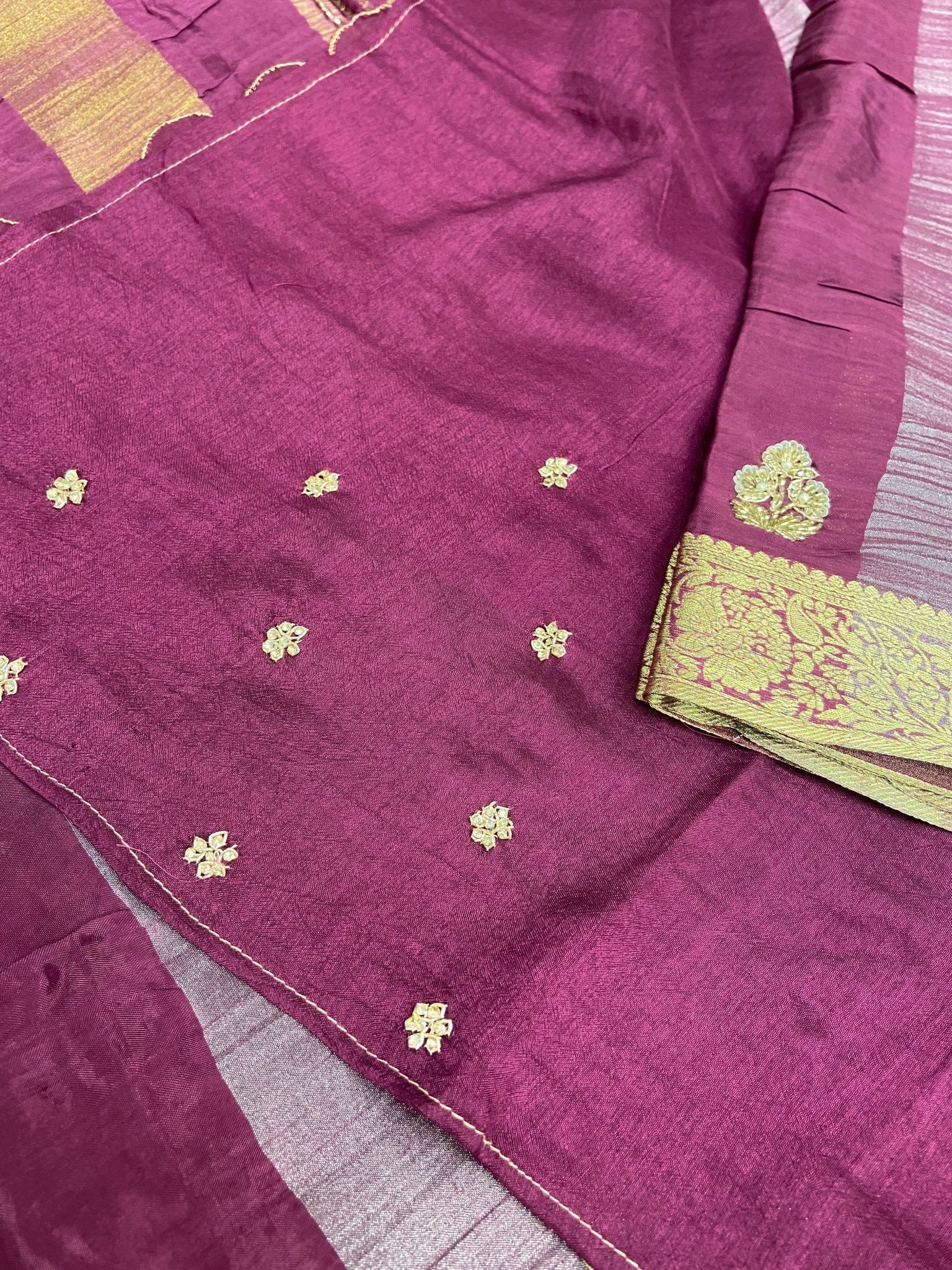 HO Patta silk saree with zardosi work - Kanjeevaram Silk Mandir