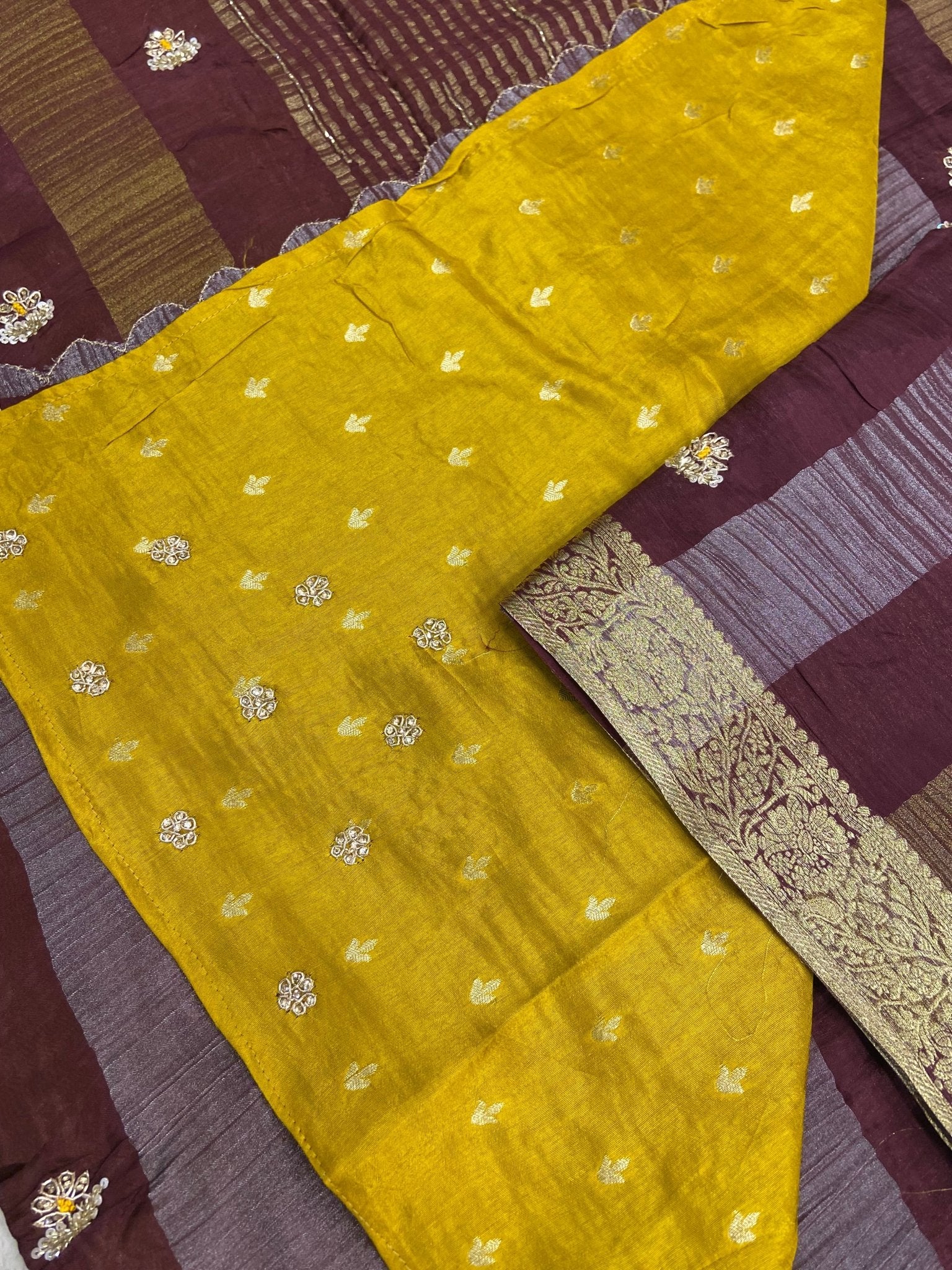 HO Patta silk saree with zardosi work - Kanjeevaram Silk Mandir