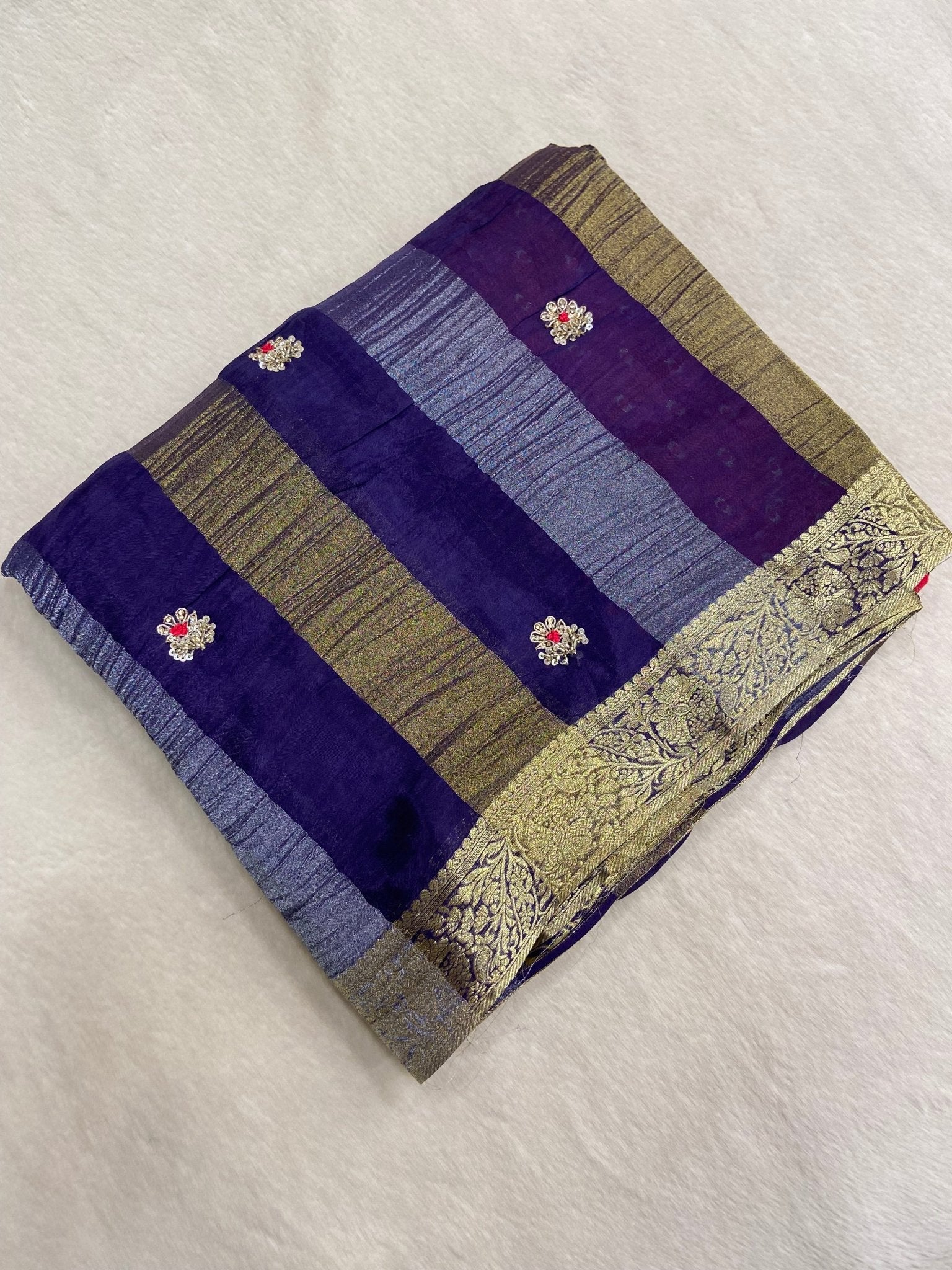 HO Patta silk saree with zardosi work - Kanjeevaram Silk Mandir