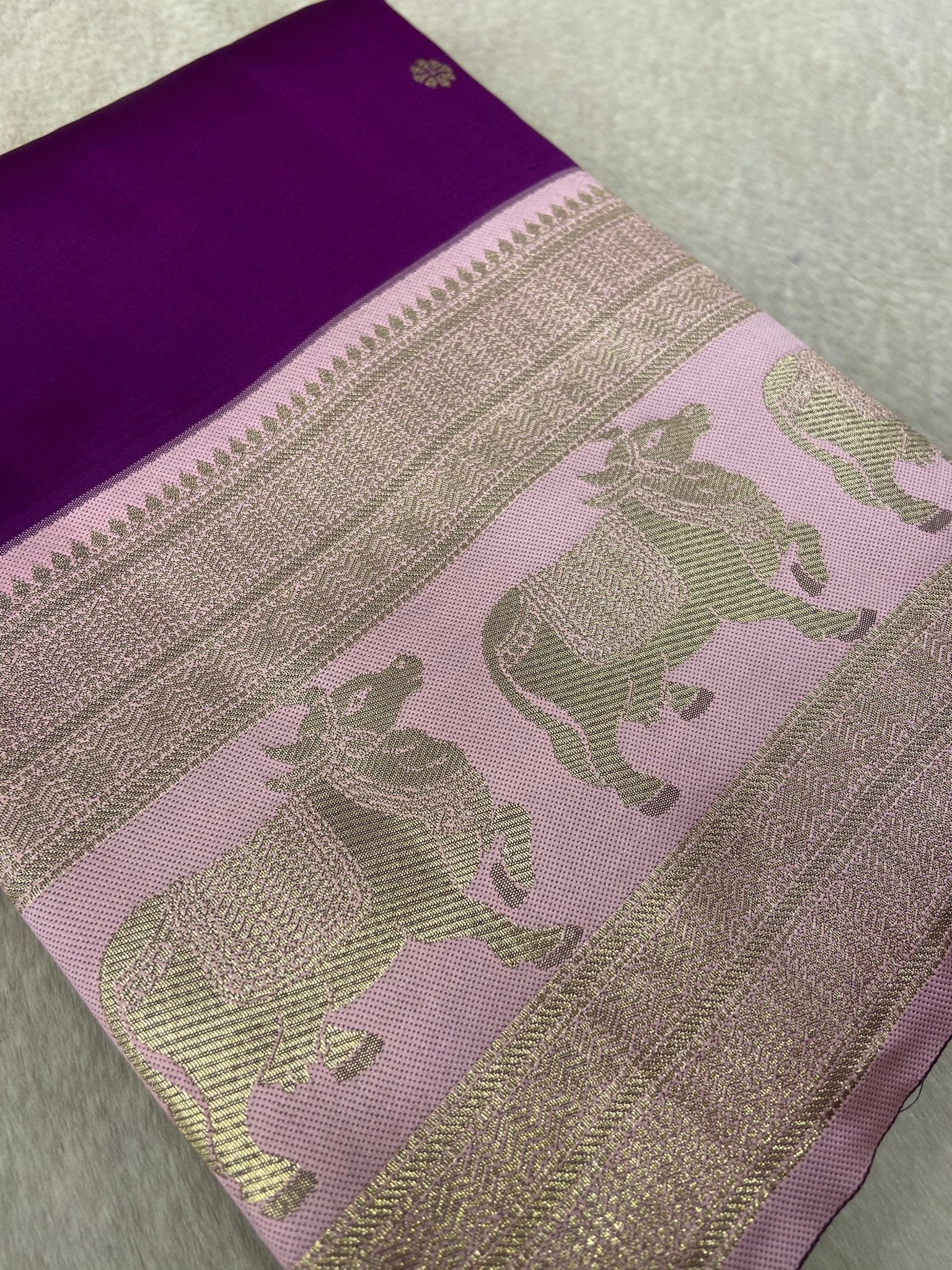 Kathan Silk Saree💜 - Kanjeevaram Silk Mandir