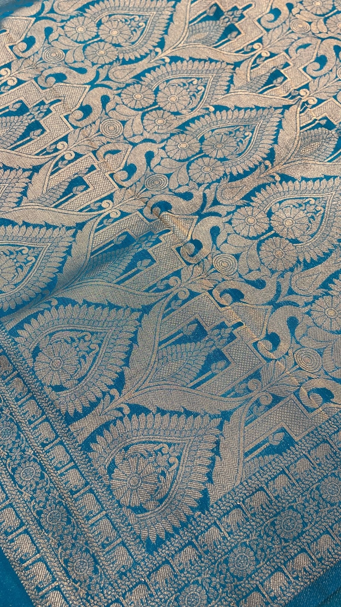 Malaai Crepe Silk Saree - Kanjeevaram Silk Mandir