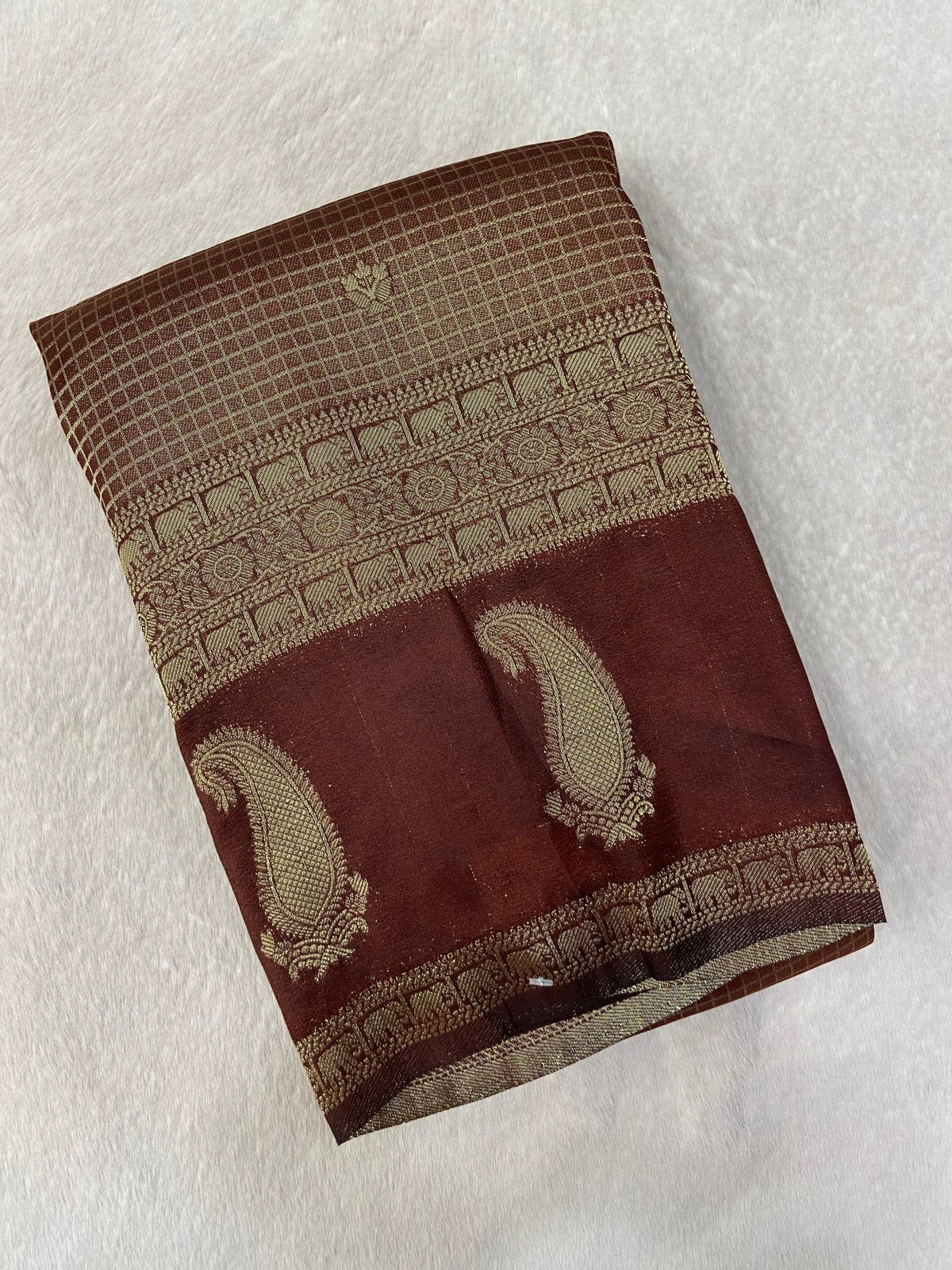 Malaai Crepe Silk Saree - Kanjeevaram Silk Mandir